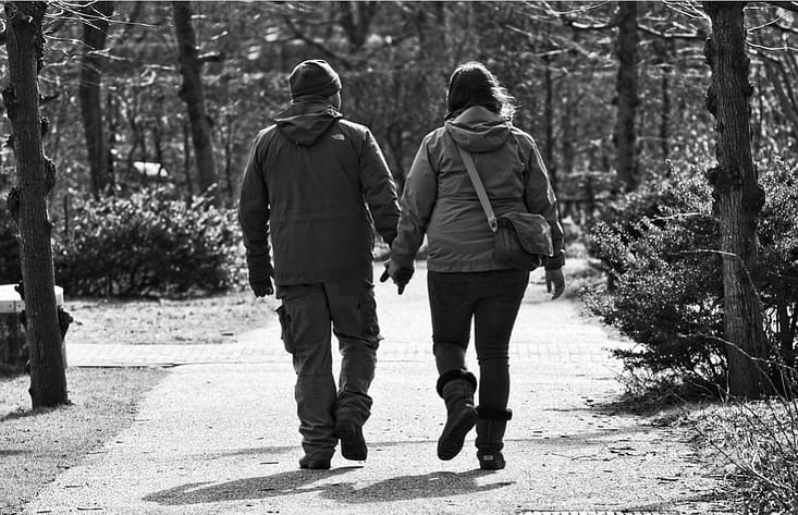 couple walking